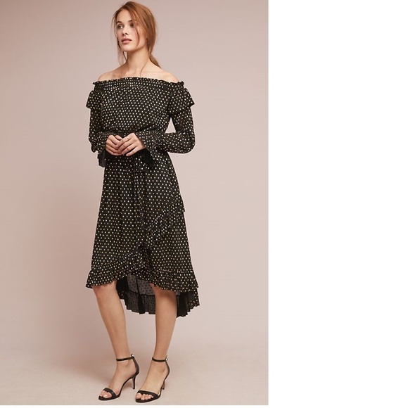 Anthropologie Dresses & Skirts - Anthropologie SHOSHANNA MEDLEY  SHOULDER DRESS 8P NEW NWT